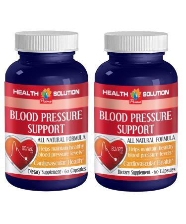 Energy Vitamin b Complex - Blood Pressure Support 690MG - All Natural Formula - Energy Boost Minerals - 2 Bottles (120 Capsules)