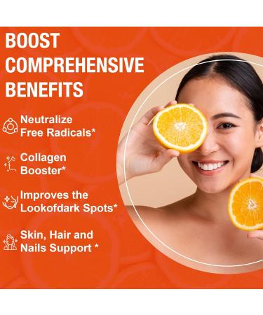 2 Pack Liposomal Vitamin C 2000mg Gummies Complex Rose HIPS with D3 5000IU Elderberry Echinacea Iron & Zinc for Adults Kids Immune Antioxidant & Collagen Support Orange Flavor 120Count 60 Count (Pack of 2) - Buy Online on GoSupps.com