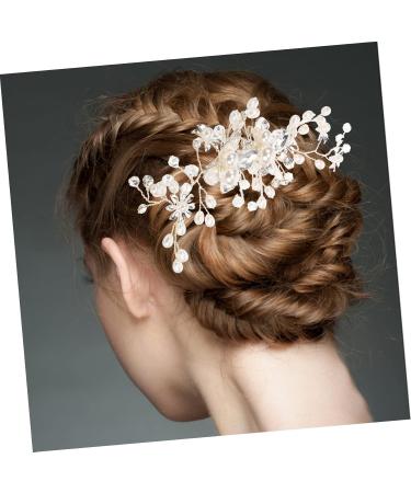 Ipetboom Bridal Comb Girls Accessories Flower Girl Hair Accessory Accesorios Para Comb Headband Bridal Hair Comb Bridal Headdress Wedding Headpiece Tiara Bride Hair Accessories Alloy Pearl - Buy Online on GoSupps.com