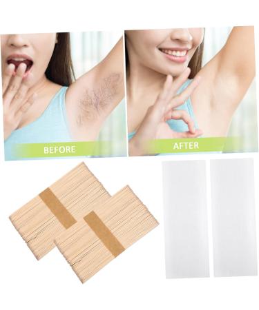 200pi ces B tonnets De Cire Et Bandes Pour pilation Corps Visage Applicateurs Bois Non Tiss s Doux Usage Personnel Institut - Buy Online on GoSupps.com