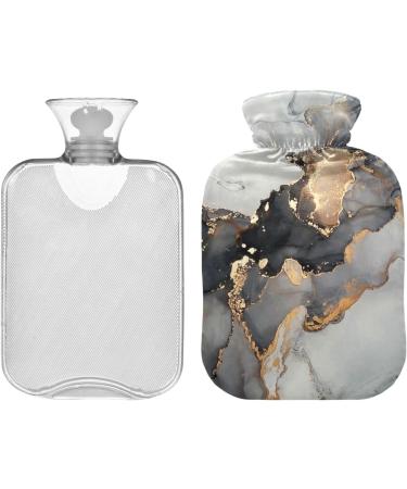 Luxury Marble Hot Water Bottle with Cover - Pain Relief & Heating Bag for Pregnant Women - 1L International Shipping - Buy Online on GoSupps.com