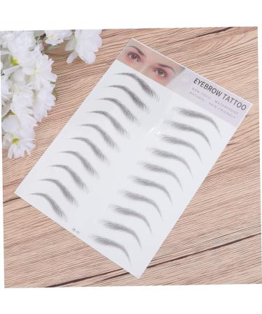 FOMIYES 6 Pcs 3d Eyebrow Stickers Makeup Stickers Imitation Eyebrow Sticker 4d Make up Transfer Stickers 1 count (Pack of 1) Blackx3pcs - Buy Online on GoSupps.com