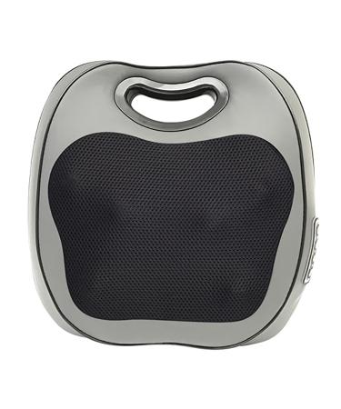 Rkxkj lumbar massage cushion Shiatsu neck massage pillow 3 fuel stages adjustable 15-minute smart timer warm compress flexible massage head to relieve muscle fatigue gray