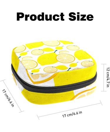 Anna Cowper Lemon Yellow Menstrual Storage Bag - Portable Period Pouch for Sanitary Napkins, Nursing Pads, Tampons - 1Pcs Multi-Colored - Buy Online on GoSupps.com