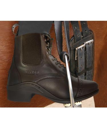 BasEQ Ricki Women's Lace Equestrian Riding Paddock Boots - Brown, Size 11 - Buy Online on GoSupps.com