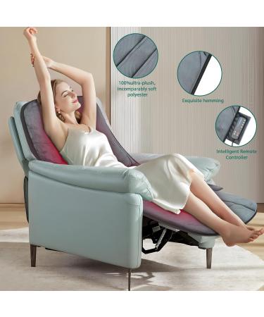 Snailax Full Body Cap Mat with Heat & Massage Pillow | 5 Modes & 3 Vibration Levels for Back Pain Relief - Buy Online on GoSupps.com