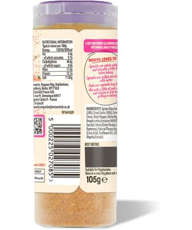 Schwartz x Nadiya Paprika Garlic & Parsley All Purpose Seasoning Drum 105g - Buy Online on GoSupps.com