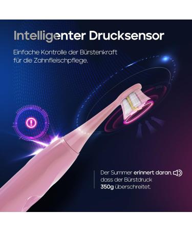 Buy Seago Electric Toothbrush - 40 000 VPM 8 Tips Pressure Sensor 5 Modes Rechargeable with Travel Case - Pink | International Shipping Available - Buy Online on GoSupps.com