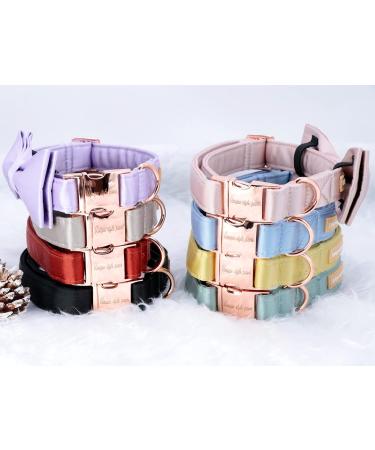 Shop Unique Style Paws Purple Silk Dog Collar - Soft Adjustable and Luxurious Gift for Big Female Dogs - Buy Online on GoSupps.com
