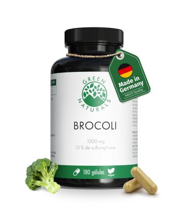 Broccoli Extract | Sulforaphane 170mg | 1300mg Daily Dose | 180 Capsules | 3 Month Supply | Vegan & Additive Free | Lab Production & Test in DE