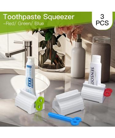 Buy Civilian Toothpaste Tube Squeezer 3 Piece Set with Colored Tube Key & Holder | Bathroom Kitchen Bedroom Organizer - Buy Online on GoSupps.com