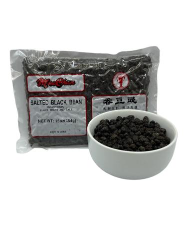 Salted Black Beans Bundle - 16 Ounce Pack of Chinese Douchi Fermented Black Beans with Habanerofire Jar Opener - Buy Online on GoSupps.com