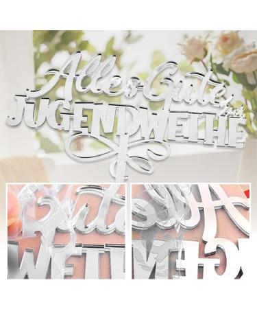 Happy Youth Consecration Cake Topper - Acrylic Decoration for Boys & Girls Birthday Parties - Buy Online on GoSupps.com