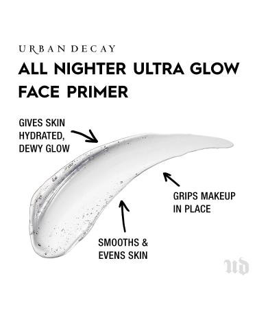 Urban Decay All Nighter Ultra Glow Face Primer 1.0 fl. oz - Lightweight, Long-Lasting Formula for Smooth & Hydrated Skin - Buy Online on GoSupps.com