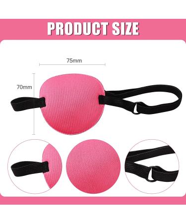 6-Piece Adjustable Eye Patch Set for Lazy Eye | Elastic Eye Masks for Adults & Kids - Rose Red and Purple - Buy Online on GoSupps.com