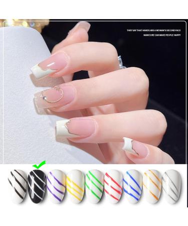 White Nail Polish - Painted Gel Nail Polish - 12ml Gel Liner Nail Art Gel Polish - Soak Off French Tip Manicure Gel UV/LED Gel Polish Pen for Painting Drawing Swirl Nails Home DIY - Buy Online on GoSupps.com