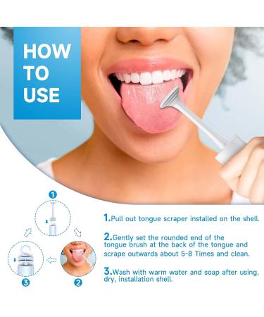 4 Pack Tongue Scraper Cleaners with Travel Case | Effective Oral Care for Adults & Kids - Fight Bad Breath Easily - Buy Online on GoSupps.com