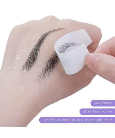 Sibba 6 Sheets Eyebrow Tattoo Sticker Set - Temporary Waterproof Eyebrow Practice Kit for Women (Black) - Buy Online on GoSupps.com