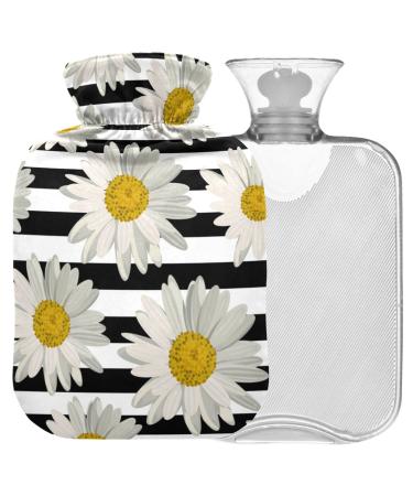 NAANLE hot water bottle with lid stripes G nsebl mchen Transparent hot water bottle 2L large hot hot water bottle for menstrual cramps pain relief handfoots heat and cold therapy