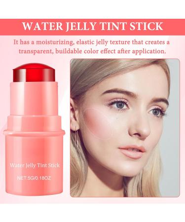 Makeup Lip Tint Milk Jelly Tint Milk Jelly Blush Stick Sheer Lip and Cheek Tint for Natural Long-Lasting Matte Moisturizing(Red+Pink) - Buy Online on GoSupps.com