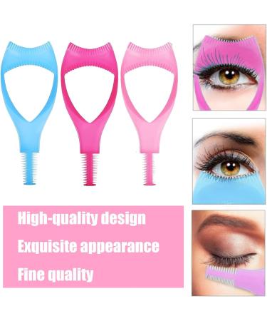 LIAMGUS 3 in 1 Mascara Shield Applicator Guard 3 PCS Make-up Eyelid Shield Eyelash Shield Eyelash Comb Cosmetic Tool Eyelash Combs for Women Girls Beginners - Buy Online on GoSupps.com