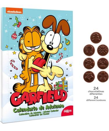 dekora - Garfield Advent Calendar - With 24 chocolates - Total 50 g - Milk chocolate - Natural colorings - Special No - Buy Online on GoSupps.com