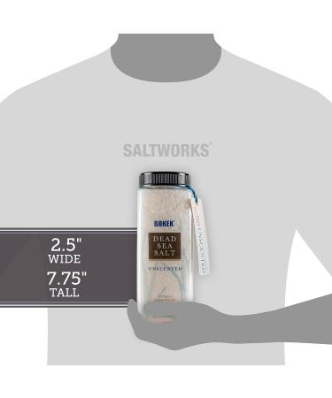SaltWorks Bokek Dead Sea Bath Salt 32oz Jar - Unscented Natural Minerals for Relaxation and Rejuvenation - Buy Online on GoSupps.com