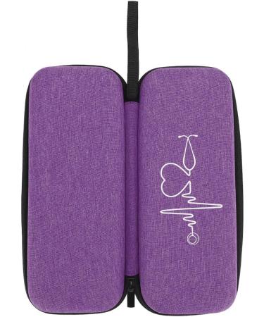 Shockproof Stethoscope Storage Bag - Flexible Organizer with Zipper for Clinics | GC-0360 in 7 Colors (Purple - Buy Online on GoSupps.com