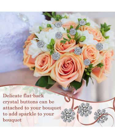 70 Pcs 16mm Rhinestone Embellishments Flatback Buttons - Silver Crystal Accessory for DIY Crafts, Jewelry Making, Wedding Decoration - Bridal Bouquet, Halloween, Christmas Invitations - Buy Online on GoSupps.com