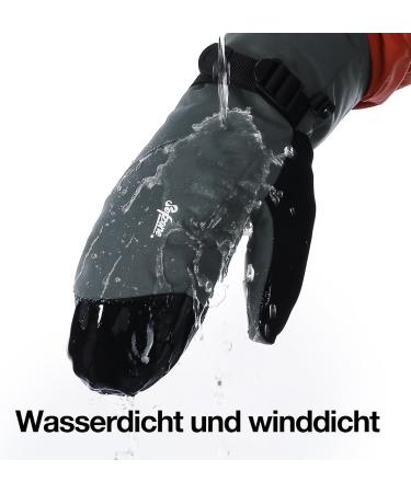 Torstire Waterproof Winter Gloves for Men | 3M Thinsulate Insulated Touchscreen Ski Gloves | XL Thermal Sports Gloves for Snowboarding & Snowmobiling - Buy Online on GoSupps.com