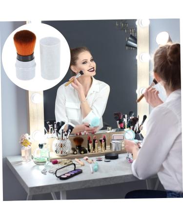 Housoutil Telescopic Powder Brush Makeup Brush Facial Powder Brush Blending Blush Brush Leather Hair Tie Loose Brush Face Makeup Tool Concealer Brush Loose Powder Brush Plastic Paint Fluffy medium Blue - Buy Online on GoSupps.com