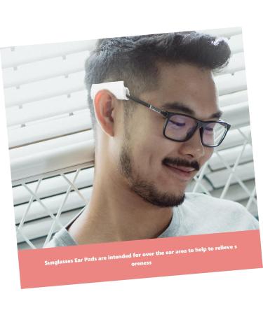 Healeeved 32-Piece Cotton Ear Pads for Masks & Sunglasses - Comfortable Ear Protectors (1 Pack) - White - Buy Online on GoSupps.com