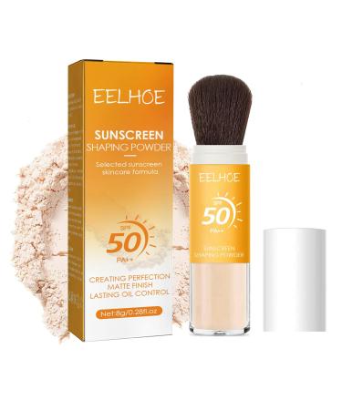 AKARY Sunscreen Setting Powder Sun Protection for the Face SPF 50 Face Body Sunscreen Moisturizer Beach Defense Sunscreen Powder Water-Resistant Lasting Lightweight Breathable Sun Care Routine