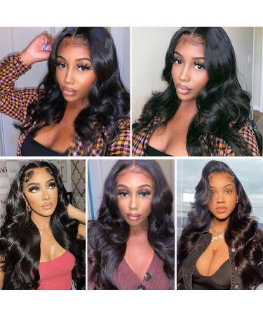 26 Body Wave Human Hair Lace Front Wig - 150% Density, Brazilian Hair, Natural Color - Buy Online on GoSupps.com