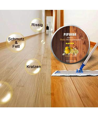 Furniture Wax - Colorless Natural Wood Care Beeswax Polishing & Protection | Waterproof Abrasion-Resistant 100g with Sponge (Lemon) for Antique & Wooden Furniture Maintenance - Buy Online on GoSupps.com