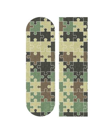 Colorful Camouflage Puzzle Skateboard Grip Tape 1PC Sheet Scooter Deck Sand Paper 9" x 33"