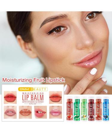 6PC Moisturizing Lip Balm - Colorless Long-Lasting Natural Lip Care for Dry Lips - Adult & Child Lip Repair - Buy Online on GoSupps.com