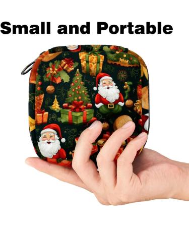 MUOOUM Christmas Sanitary Napkin Storage Bag - Portable Menstrual Pad & Cup Zipper Bag for Teens & Women - Color 5 - Buy Online on GoSupps.com