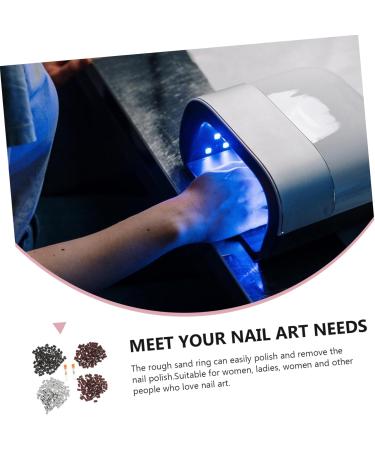Ipetboom Faux Nails 1 Set Nail Sand Circle Cap Polisher Carbide Artificial Nails - Buy Online on GoSupps.com