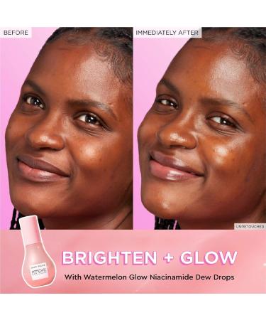 Glow Recipe Watermelon Glow Niacinamide Dew Drops Serum (15 ml) + PHA + BHA Pore Tight Facial Toner (40 ml) + Plum Plump Hyaluronic Cream (20 ml) - Vegan Skin Care for Glowing Skin - Buy Online on GoSupps.com