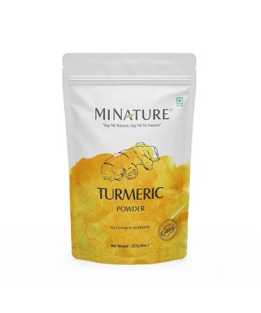 Turmeric Powder by minature | Pure & Natural | Indian Spices For Cooking | Made in India | Natural Spice/Curcuma 100% Natural/Spice for Cooking & Golden Milk/Dried and Ground227g (8OZ)