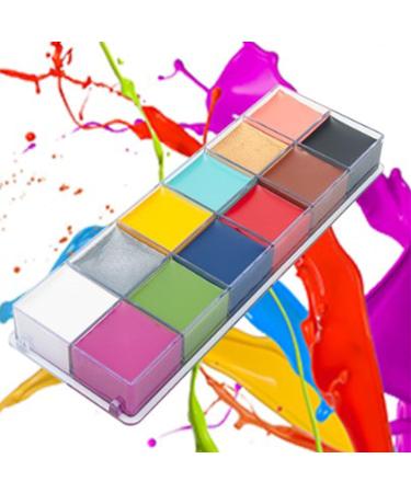  Pongnas Pongnas 12-Color Cosmetic Palette 3.4oz Quick-Drying Water-Based Professional Body Makeup for Parties - Buy Online on GoSupps.com