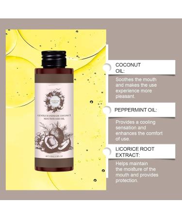 Coconut Oral Mouthwash Herbal Care For Teeth Cleaning Long-Lasting Fresh Breath Gentle Formula For Sensitive Mouths Daily Oral Care(3PC) - Buy Online on GoSupps.com
