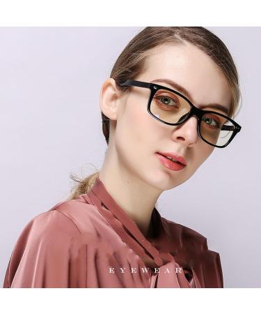 SERONI TR90 Rectangle Blue Light Blocking Glasses for Men & Women - Anti-UV Computer & Reading Glasses - 53mm Frame - Buy Online on GoSupps.com