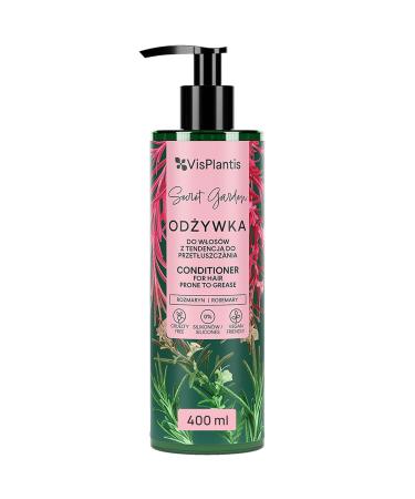 Vis Plantis Natural Conditioner with Rosemary | Vegan Care for Oily Hair | Cleans Maintains & Strengthens Strands | 400 ml - Buy Online on GoSupps.com