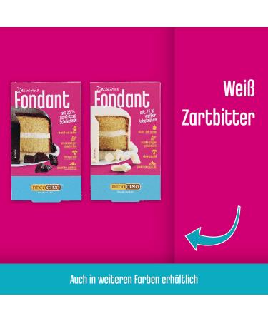 Decocino Fondant Chocolate 250g | 25% Whole Milk Palm Oil Free Tearproof & Stable for Cake Decoration - Buy Online on GoSupps.com