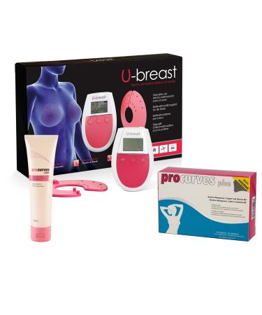 U-Breast + Procurves Plus and Cream: Electrostimulation device, pills and cream to enlarge breasts