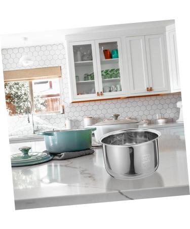 Zerodeko 3pcs Rice Cooker Liner Revere Ware Pots and Pans Power Cooker Parts Interior Rice Maker Cooker Replacement Supply Rice Cooking Pan Stockpot Electric Pressure Cooker Stainless Steel 18.5X18.5X10.8CMx3pcs Silverx3pcs - Buy Online on GoSupps.com