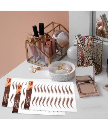 5 Feuilles D Autocollants pour Sourcils Marron Effet R aliste Waterproof Tatouage Temporaire pour Maquillage des Yeux Faux Sourcils Transfert Facile Kit 5 Pi ces - Buy Online on GoSupps.com