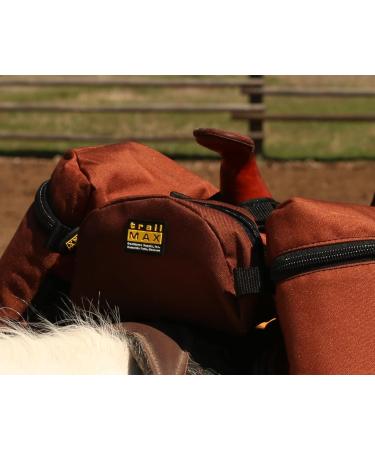 Trailmax Original Pommel Pocket Saddle Bag - Cell Phone Horn Bag for Western & Endurance Saddles in Sunset Chevron (Orange/Evening Red) - Ideal for Trail Riding - Buy Online on GoSupps.com